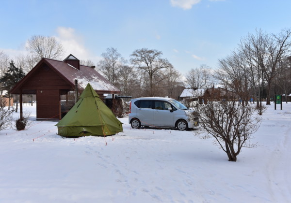 北海道での冬キャンプ